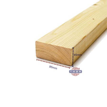 Kalibruota graduota C24 mediena 45x95